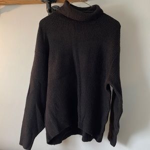 Black wool sweater